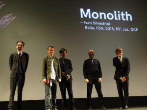 Presentazione del film Monolith, una porduzione italiana Sky Italia Lock & Valentine, colonna sonora di Diego Buongiorno edizioni Flippermusic e Lock & Valentine