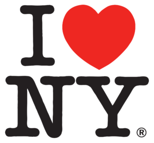 Rappresentazione Iconografica dell'amore attraverso il simbolo del cuore, I love NY