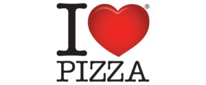 Rappresentazione Iconografica dell'amore attraverso il simbolo del cuore, I love Pizza